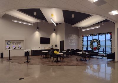 Christ Chapel sanctuary interior.