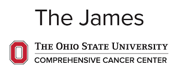 The James, Ohio State University Comprehensive Cancer Center logo.